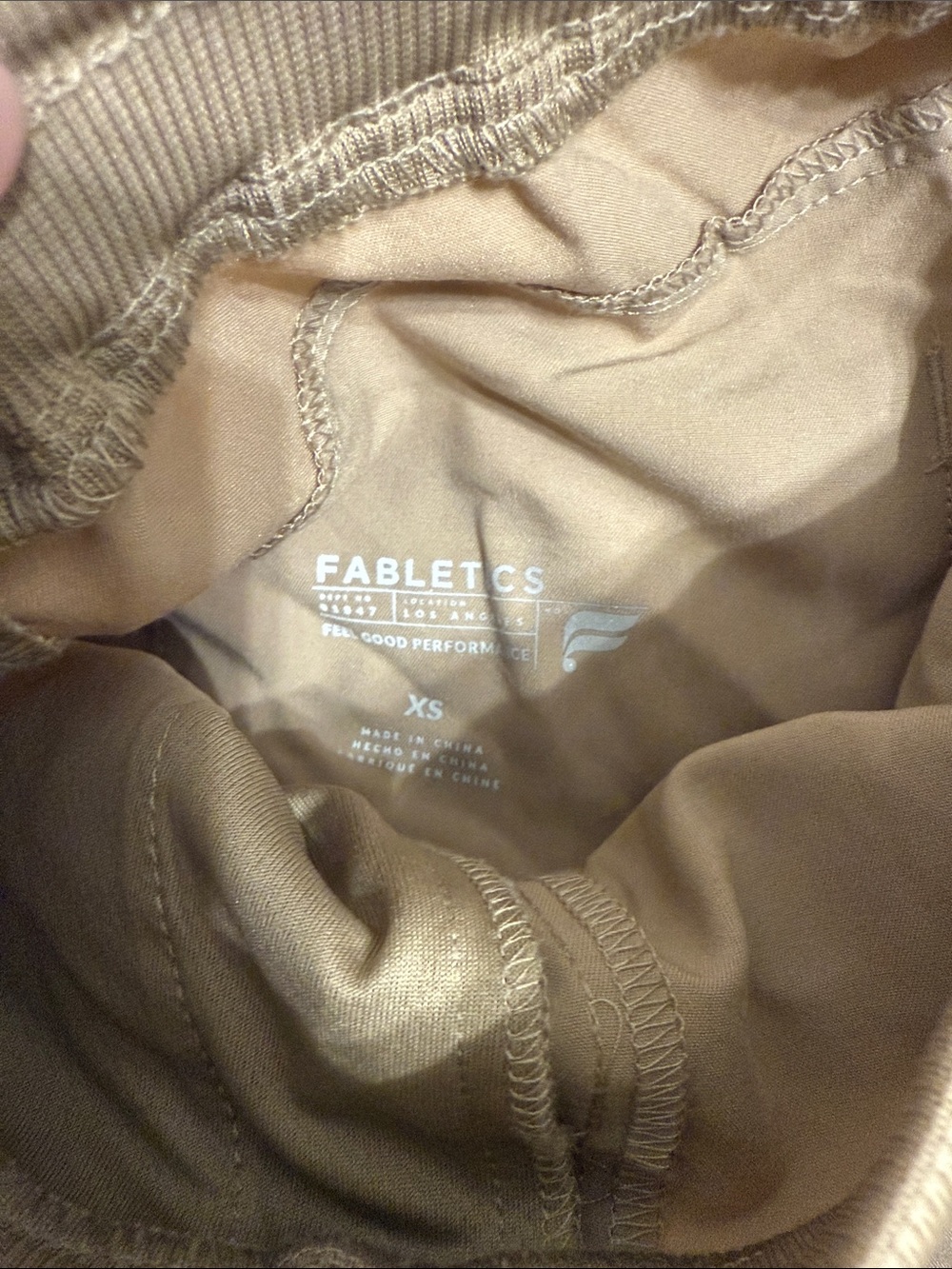 Fabletics jogger scrub Pants in Khaki - Picture 2 of 2